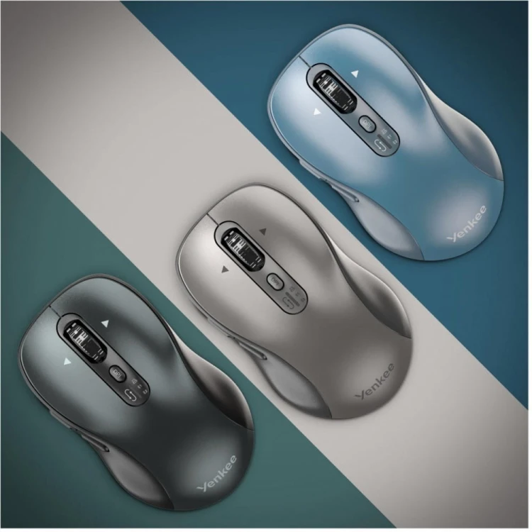 YENKEE Mysz bezprzewodowa Dual Bluetooth+USB2,4Ghz YMS 2010BE GYRO