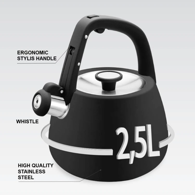 Feel-Maestro Czajnik nieelektryczny 2,5 l MR-1318-BLACK