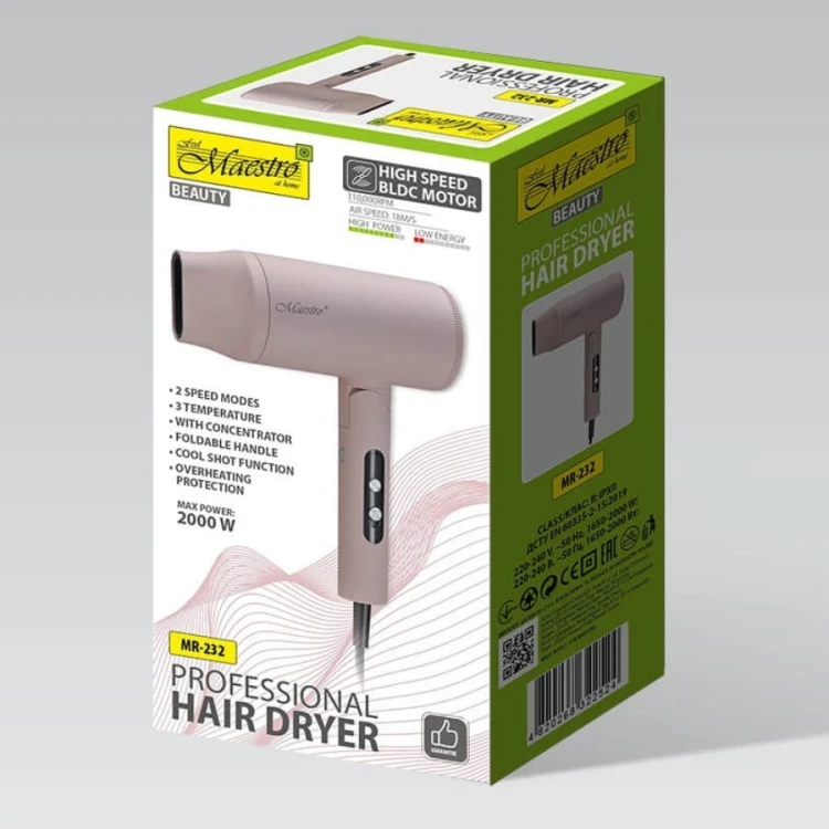 EZAir Suszarka do włosów  BLDC 2000W MR-232