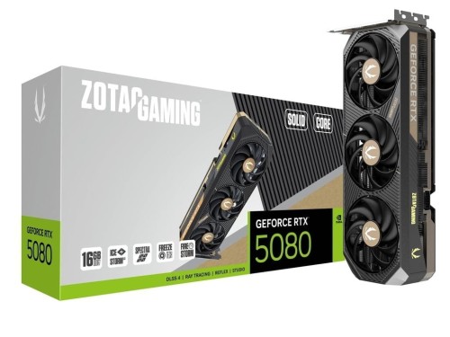 ZOTAC Karta graficzna GeForce RTX 5080 SOLID CORE 16GB GDDR7 256bit 3DP/HDMI