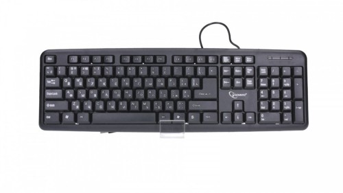 Gembird Klawiatura standardowa USB Cyrylica KB-U-103-RU czarna