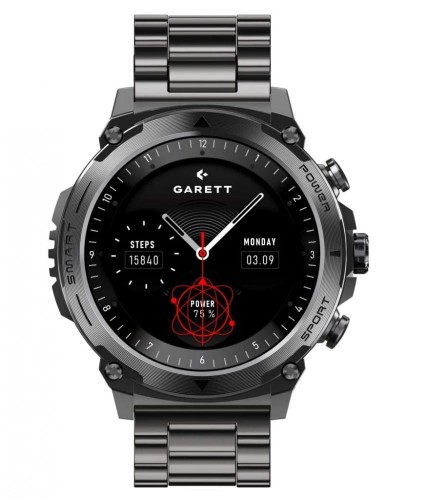 Garett Electronics Smartwatch Garett Atom czarny stalowy