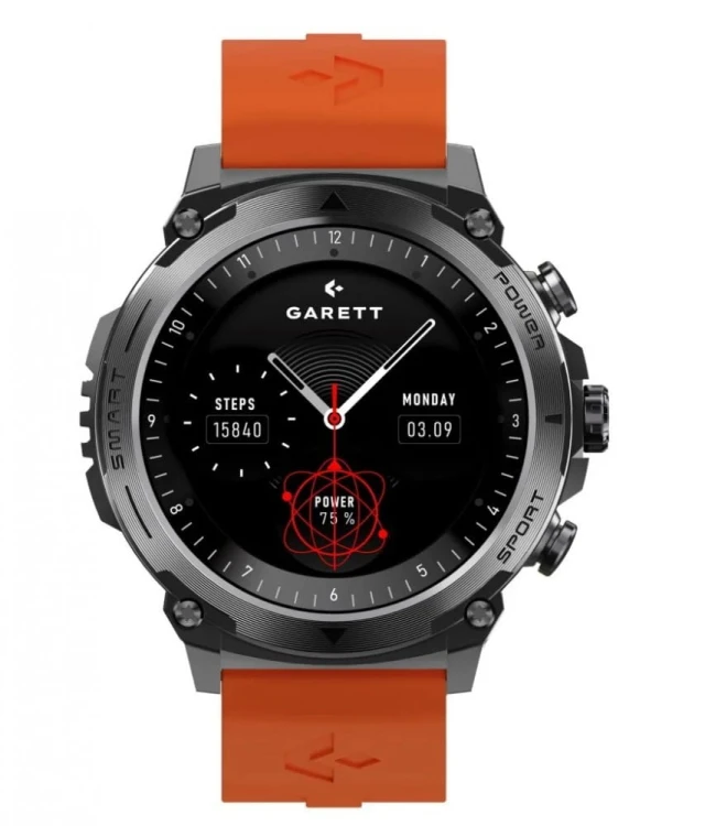 Garett Electronics Smartwatch Garett Atom czarny stalowy