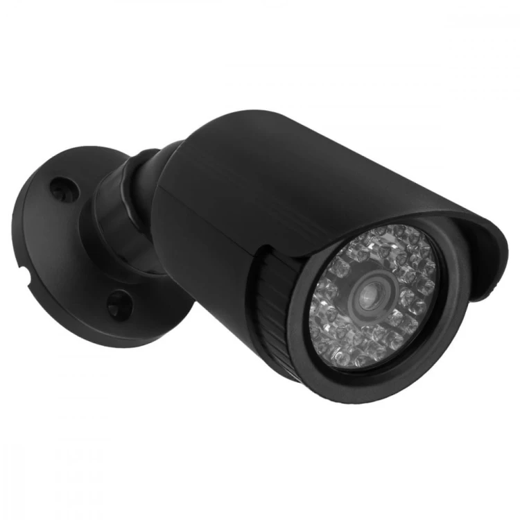 CEE Atrapa kamery tubowej diody IR LED, IR1800 B czarna, zasilanie 2xAA, ABS