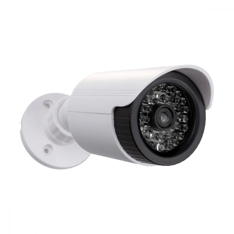 CEE Atrapa kamery tubowej, diody IR LED, IR1800 W biała, 2xAA, ABS