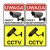 CEE Zestaw dwóch atrap kamer tubowych IR1800 BT diody IR LED, zasilanie 2xAA, czarne, ABS