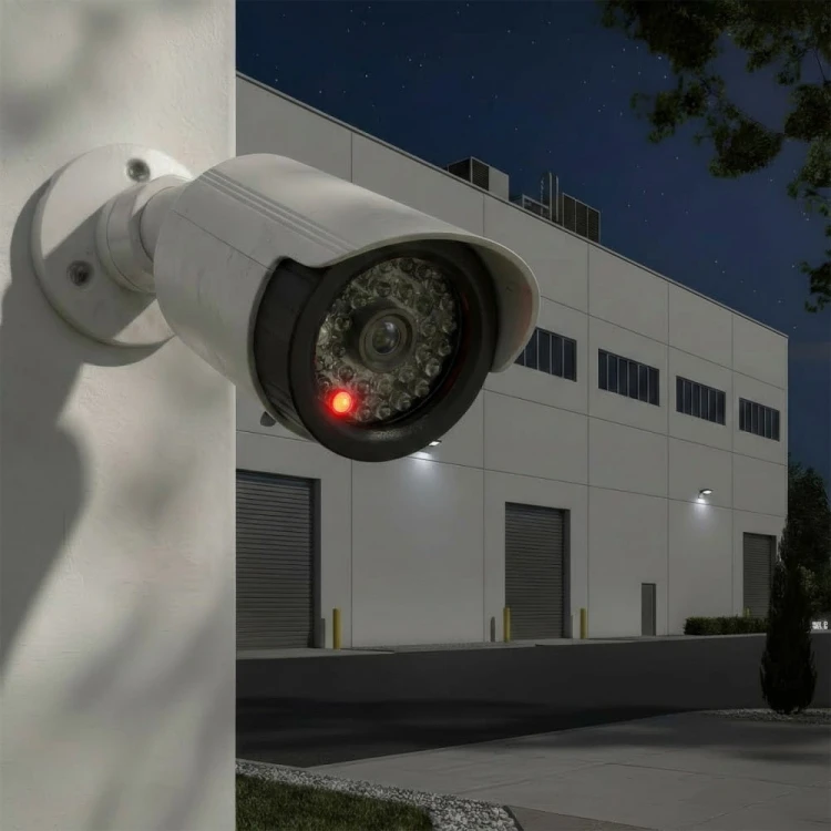 CEE Zestaw dwóch atrap kamer IR1800 WT białe, zasilanie 2xAA, ABS, diody IR LED