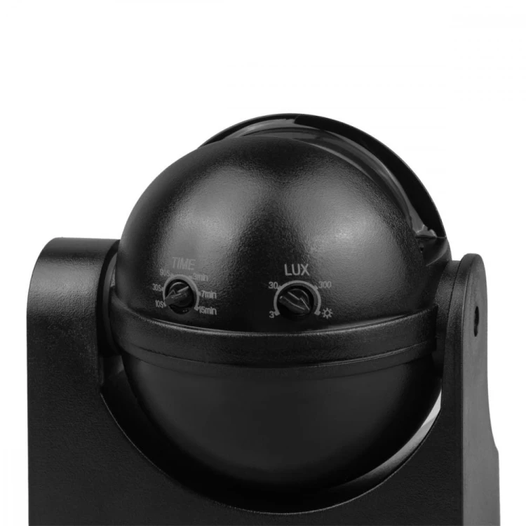 Maclean Czujnik ruchu PIR MCE358 B/B IP44, zasieg 12m, max obciążenie 300/1200W, czarny z czarną przesłoną