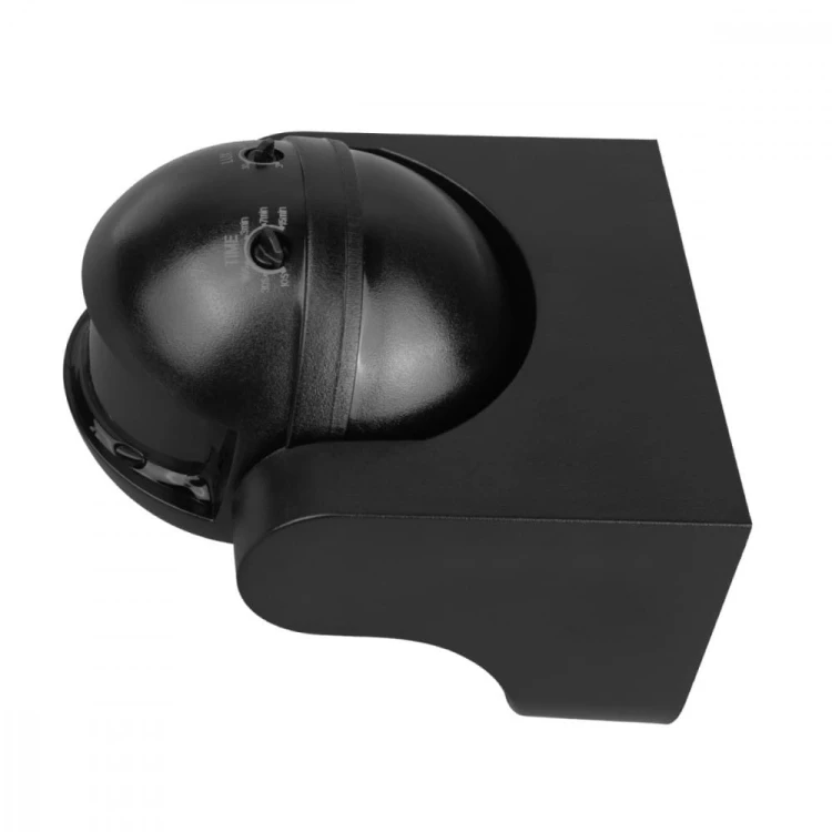 Maclean Czujnik ruchu PIR MCE358 B/B IP44, zasieg 12m, max obciążenie 300/1200W, czarny z czarną przesłoną