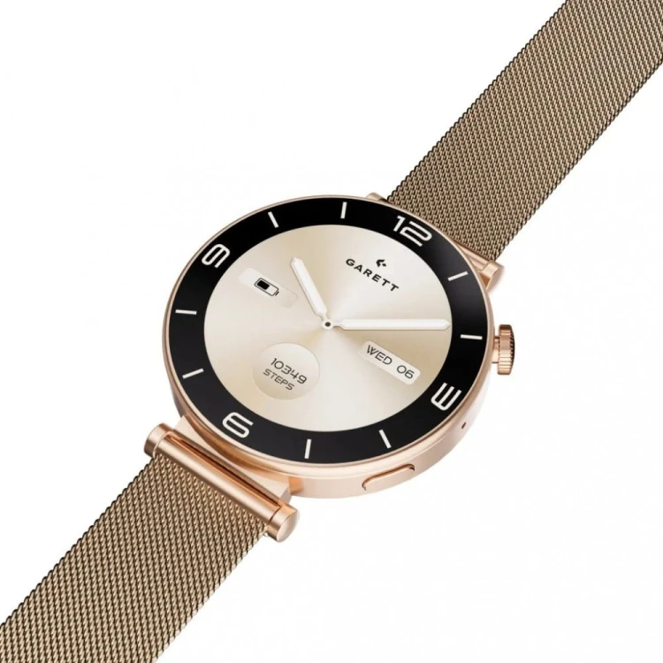 Garett Electronics Smartwatch Rose złoty mesh