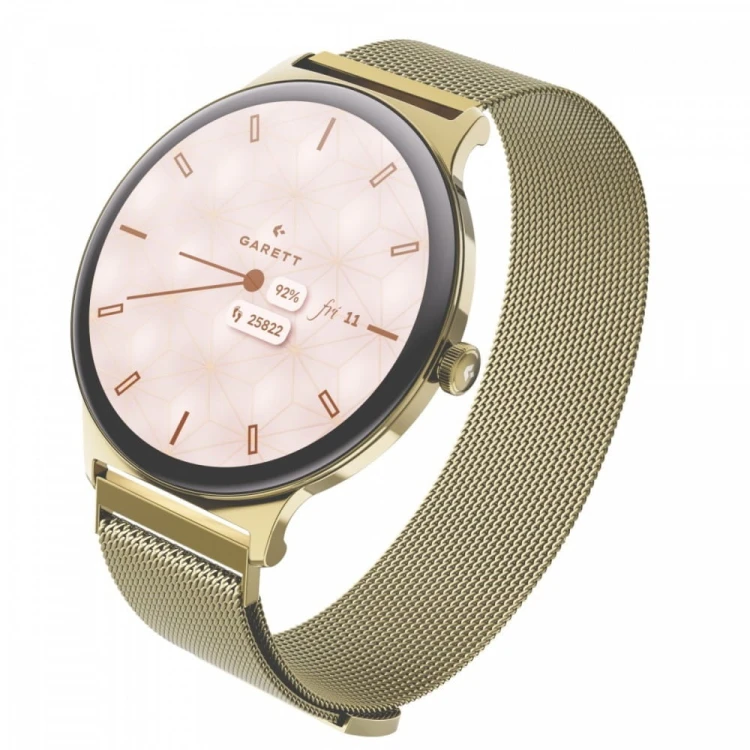 Garett Electronics Smartwatch Verona 2 złoty mesh