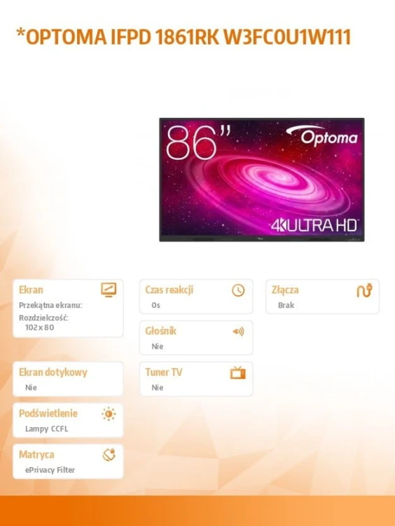 Optoma Monitor IFPD 1861RK W3FC0U1W111