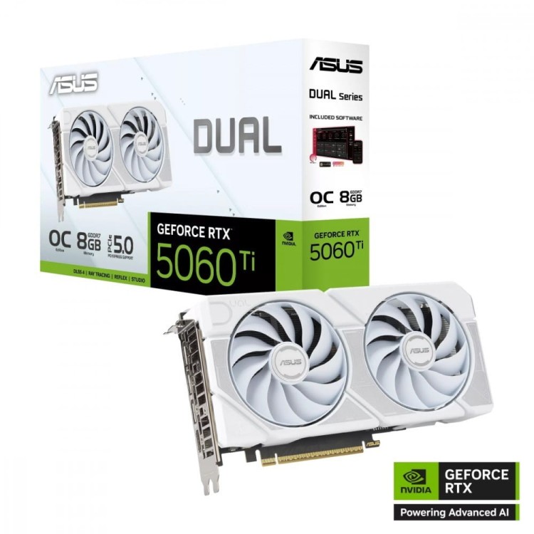 Asus Karta graficzna GeForce RTX 5060 Ti DUAL 8GB GDDR7 128BIT HDMI/3DP