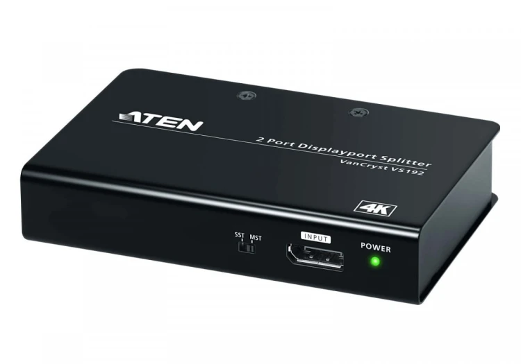 ATEN Rozdzielacz 2-Port 4k DisplayPort Splitter VS192