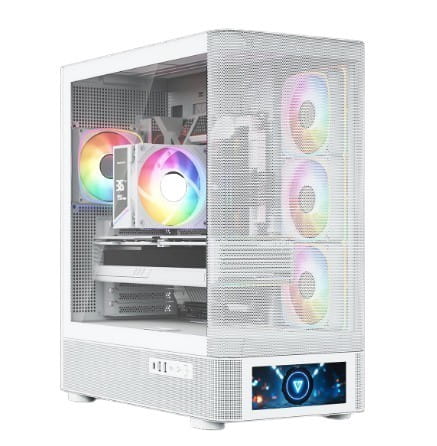 MODECOM Obudowa Volcano AQ500 ARGB MIDI WHITE