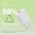Digitus Ładowarka sieciowa GaN II 30W | 1x USB-C, 1x USB-A | PD 3.0, QC 3.0 | Biała