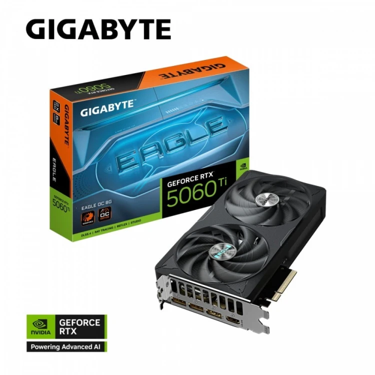 Gigabyte Karta graficzna GeForce RTX 5060 Ti EAGLE OC 12 8BIT GDDR7 HDMI/3DP