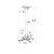 Neomounts Uchwyt sufitowy do projektora CL25-550WH1 35kg 74,5-114,5cm