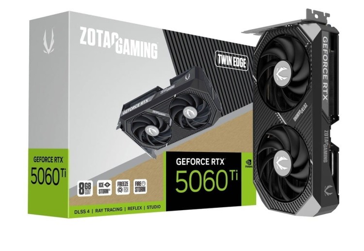 ZOTAC Karta graficzna GeForce RTX 5060 Ti 8GB TWIN EDGE GDDR7 128bit