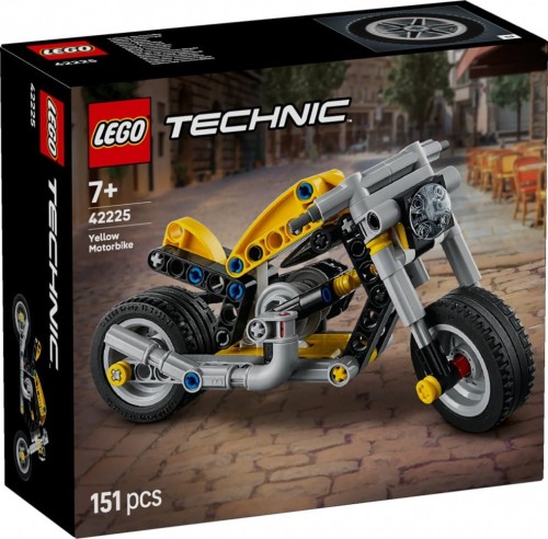 LEGO Klocki Technic 42225 Żółty motocykl
