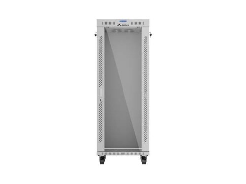 Lanberg Szafa instalacyjna rack stojąca 19" 32U 600x600 szara drzwi     perforowane LCD ( Flat pack)