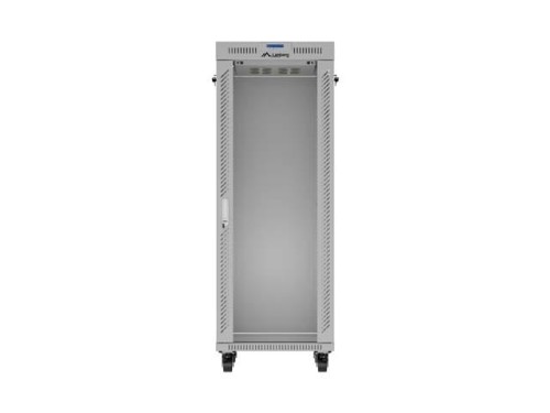 Lanberg Szafa instalacyjna rack stojąca 19" 32U 600x800 szara drzwi     przeszkolne  LCD ( Flat pack)