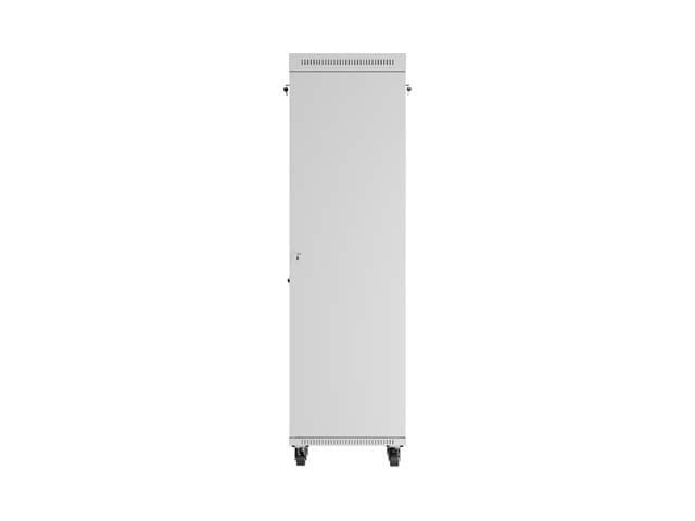Lanberg Szafa instalacyjna rack stojąca 19" 42U 600x600 szara drzwi     przeszklone  LCD (Flat pack)