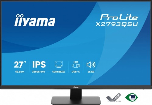 IIYAMA Monitor 27 cali X2793QSU-B1 IPS, QHD, HDMI, DP, 2xUSB
