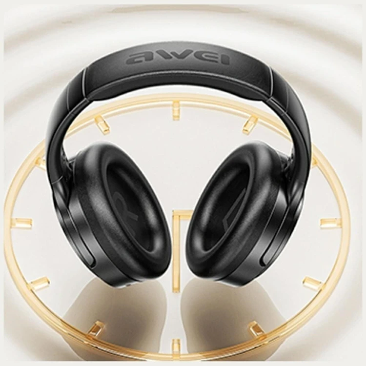 AWEI Słuchawki nauszne AT20 ANC ENC Bluetooth 6.0 białe