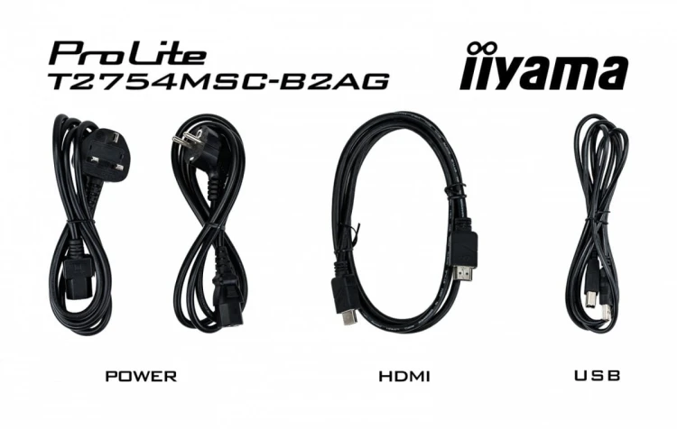 IIYAMA Monitor 27 cali ProLite T2754MSC-B2AG POJ.10PKT.IPS,Powłoka AG, FHD,300cd,2x2W