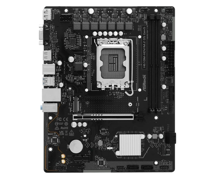 ASRock Płyta główna H610M-HDV/M.2 D5 GEN5 s1700 2DDR5 DP/HDMI mATX