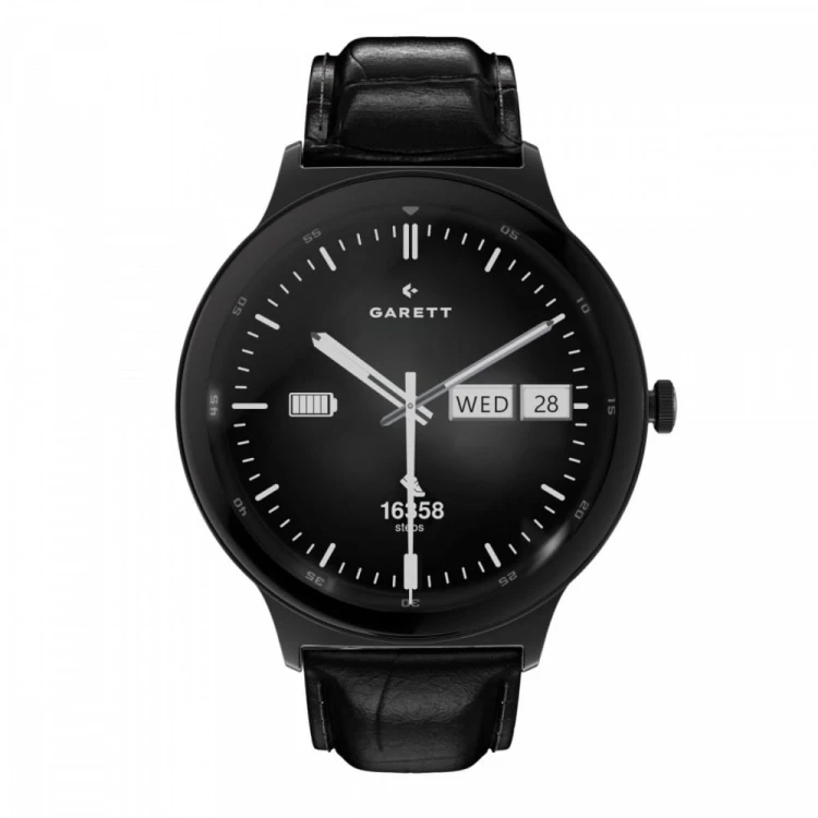 Garett Electronics Smartwatch Quantum czarny stalowy