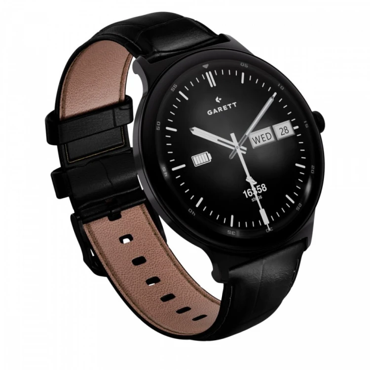 Garett Electronics Smartwatch Quantum czarny stalowy