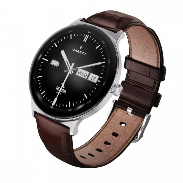 Garett Electronics Smartwatch Quantum srebrny stalowy