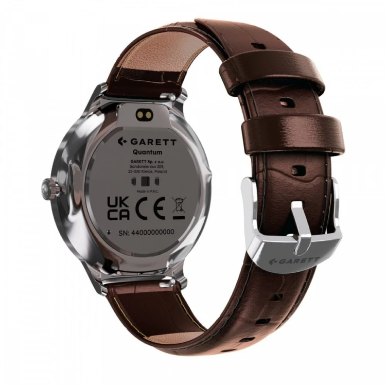 Garett Electronics Smartwatch Quantum srebrny stalowy