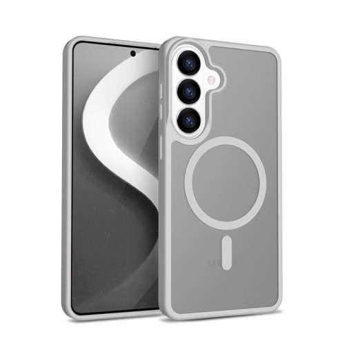 CRONG Etui Hybrid Matte Magnetic - MagSafe Samsung Galaxy S26 Szare