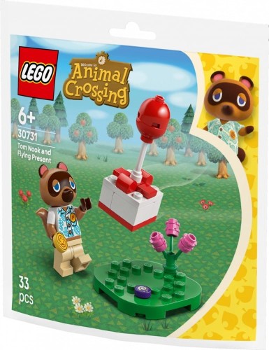 LEGO Klocki Animal Crossing 30731 Tom Nook i latający prezent