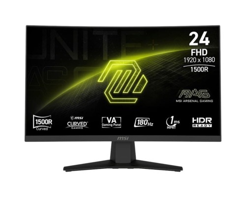 MSI Monitor gamingowy MAG 244C 23,6 cala/LED/FHD/Curv/180Hz/Black