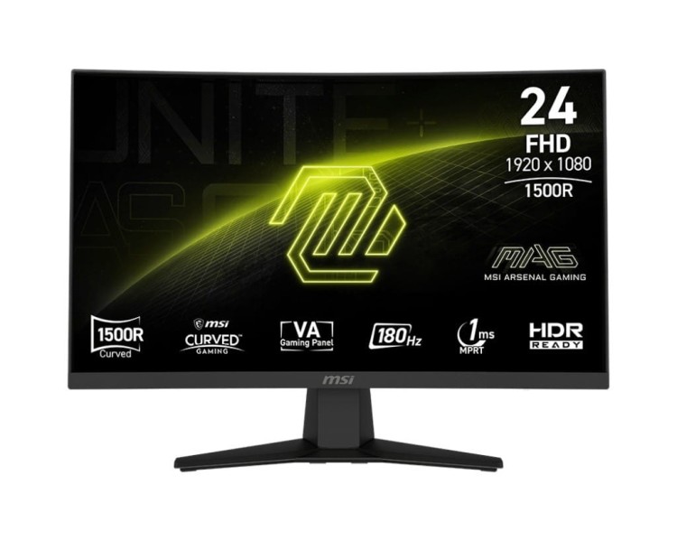 MSI Monitor gamingowy MAG 244C 23,6 cala/LED/FHD/Curv/180Hz/Black