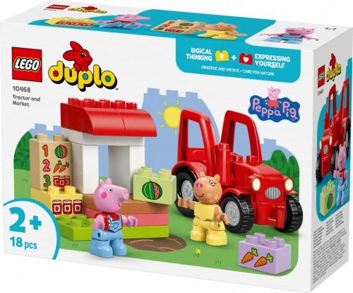 LEGO Klocki DUPLO Peppa Pig 10468 Ciągnik i rynek