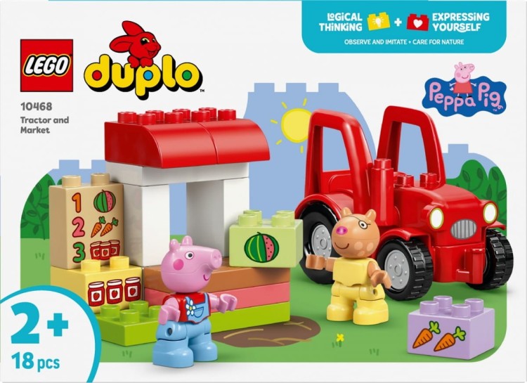 LEGO Klocki DUPLO Peppa Pig 10468 Ciągnik i rynek