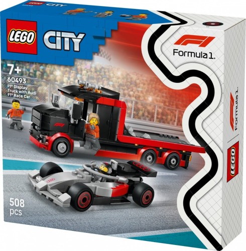 LEGO Klocki City 60493 Ciężarówka F1 z bolidem Audi F1