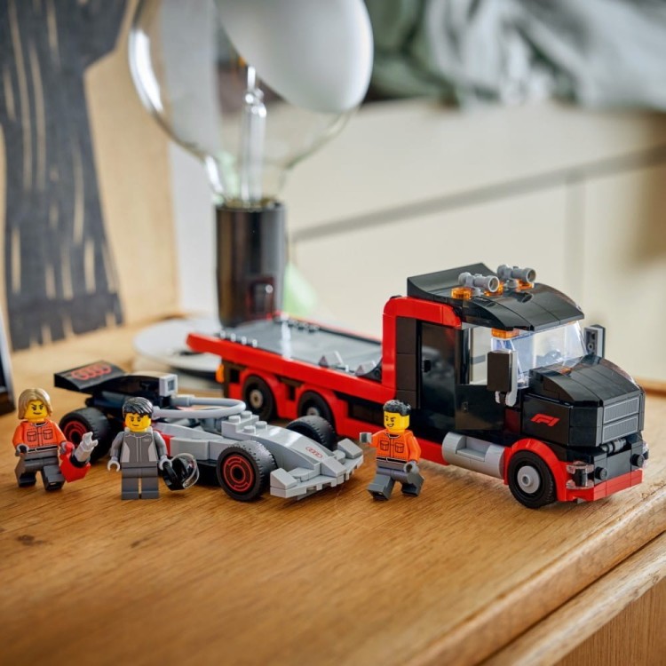 LEGO Klocki City 60493 Ciężarówka F1 z bolidem Audi F1