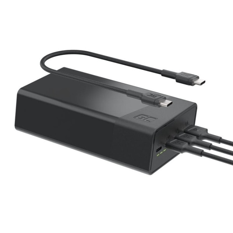 Green Cell Powerbank 30 000mAh, 22.5W, 4 porty, czarny