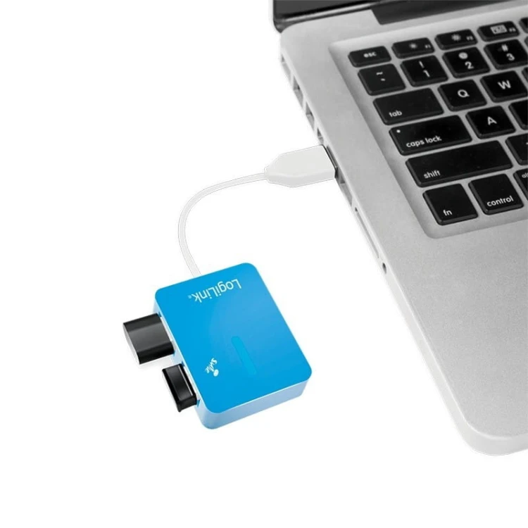LogiLink HUB USB 2.0 4-portowy Smile - niebieski