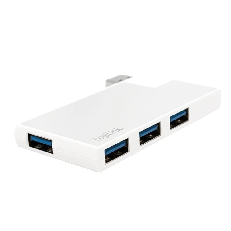 LogiLink Hub 4xUSB3.0, OTG, srebrny