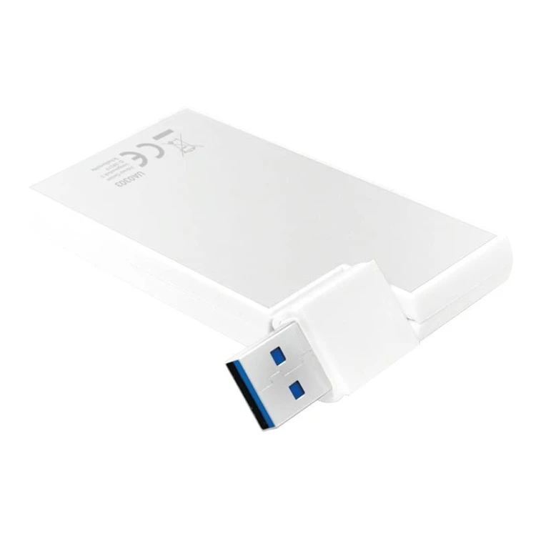 LogiLink Hub 4xUSB3.0, OTG, srebrny