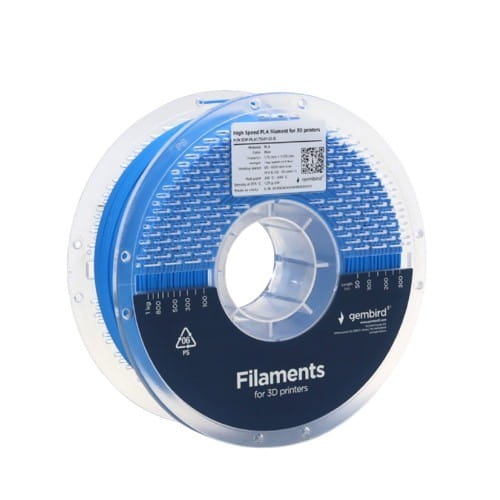 Gembird Filament PLA High Speed, 1,75 mm, 1 kg, niebieski