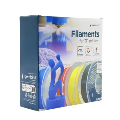 Gembird Filament PLA High Speed, 1,75 mm, 1 kg, biały