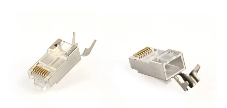 Gembird Wtyk modułowy przelotowy ekranowany CAT7 15u złocony CAT7 15u złocony, 50 szt. w opakowaniu